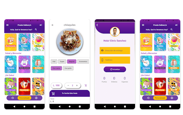 Aplicación de delivery