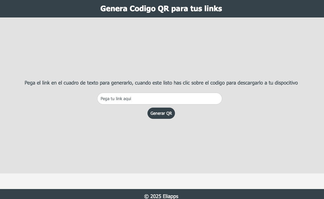Web Generadora de codigoQR